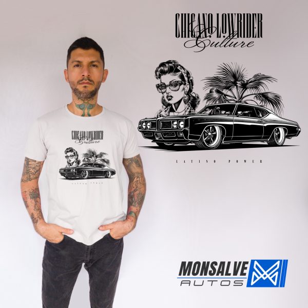 Camiseta Automovilismo/ Chicano