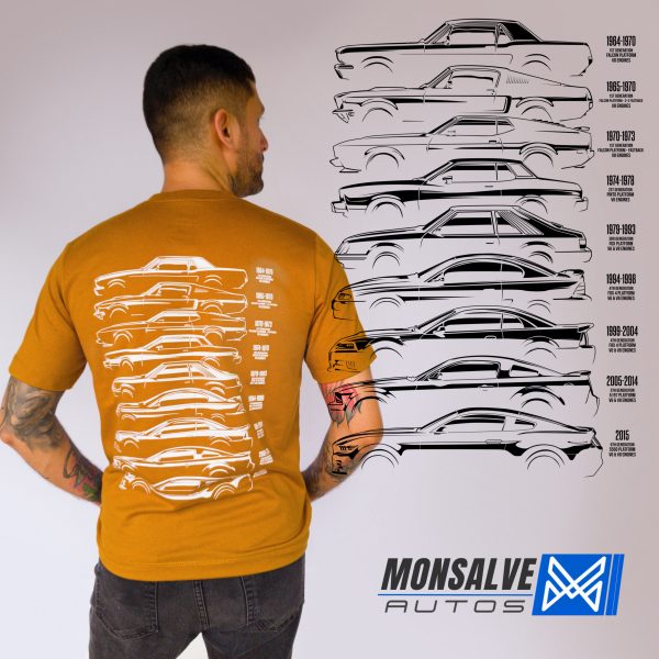 Camiseta Automovilismo/ Historia mustang