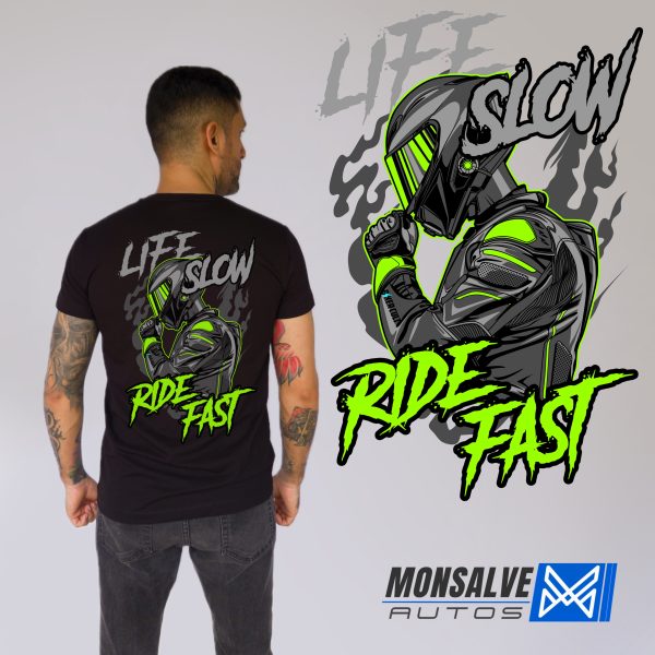 Camiseta Motero/ Life slow